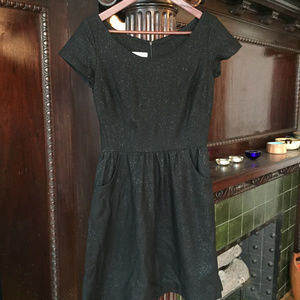 Built By Wendy Black Tailored Wool Dress XS